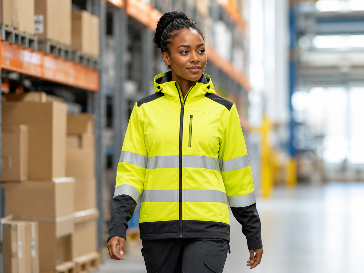 High visibility safety jacket