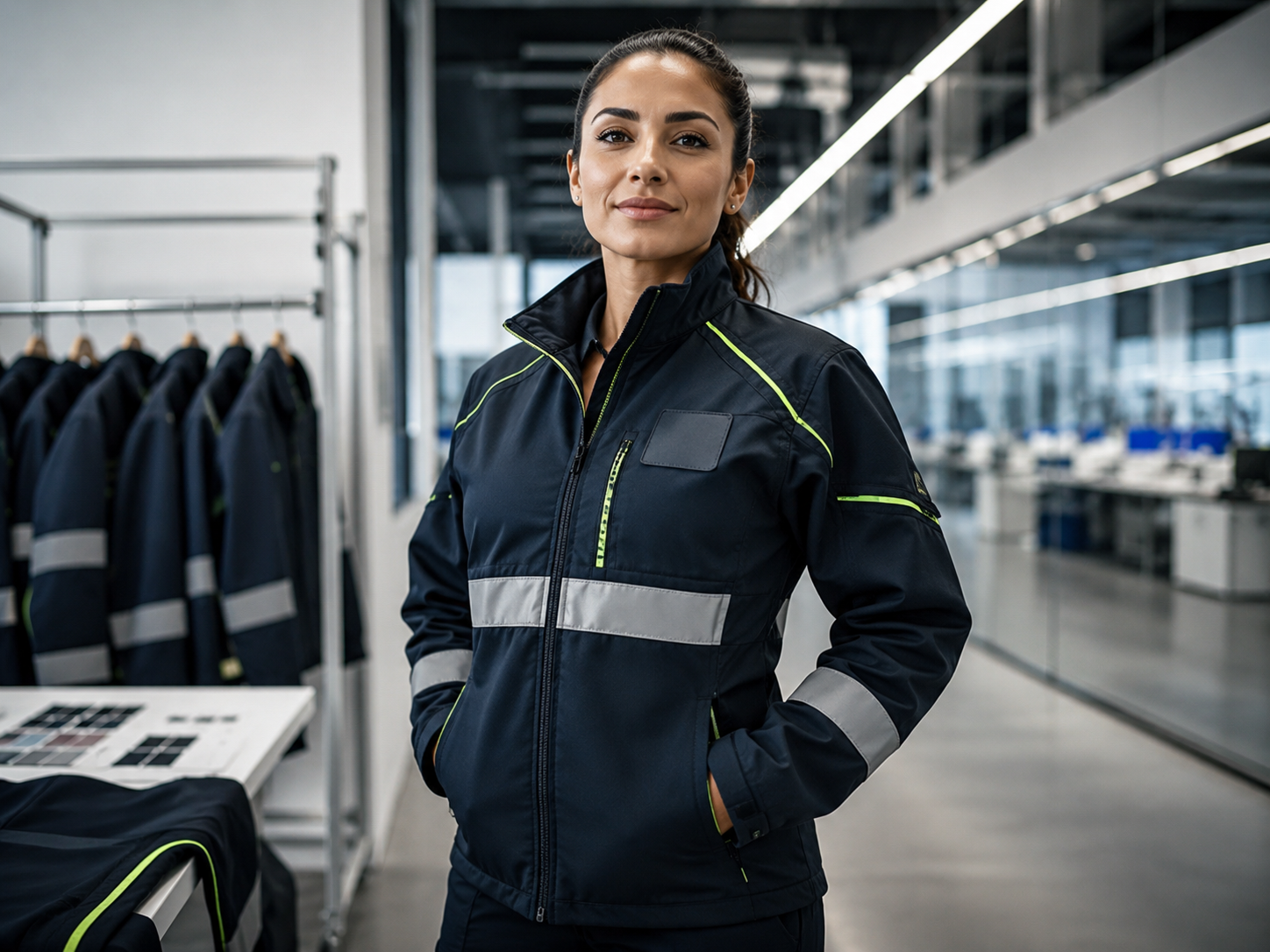 Reflective work jacket